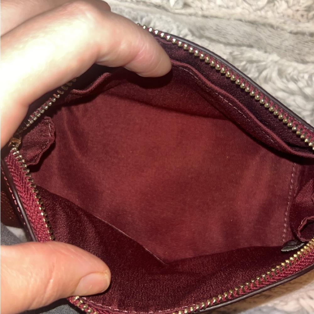Coach Metallic Red Cosmetic Bag - Picture 6 of 6
